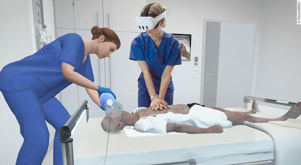 Thieme VR-Lösungen für die Pflegeausbildung